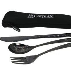 Carplife Black Etched Cutlery Set -Reels Winkel carplife black etched cutlery set 1
