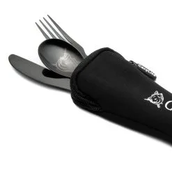 Carplife Black Etched Cutlery Set -Reels Winkel carplife black etched cutlery set 2