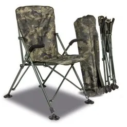 Solar Tackle Undercover Camo Foldable Easy Chair - High