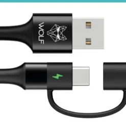 Wolf Powertech 2 In 1 Charging Cable